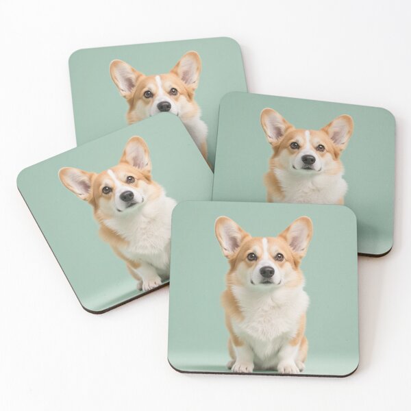 Item preview, dog, green, natural, kawaii, cute, modern, aesthetic, minimalist, chubby, adorable designed and sold by SasiPen.