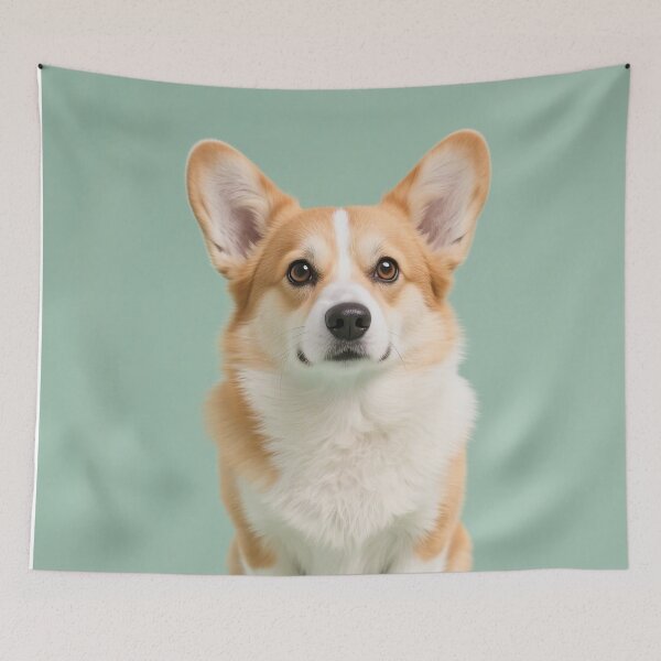 Item preview, dog, green, natural, kawaii, cute, modern, aesthetic, minimalist, chubby, adorable designed and sold by SasiPen.