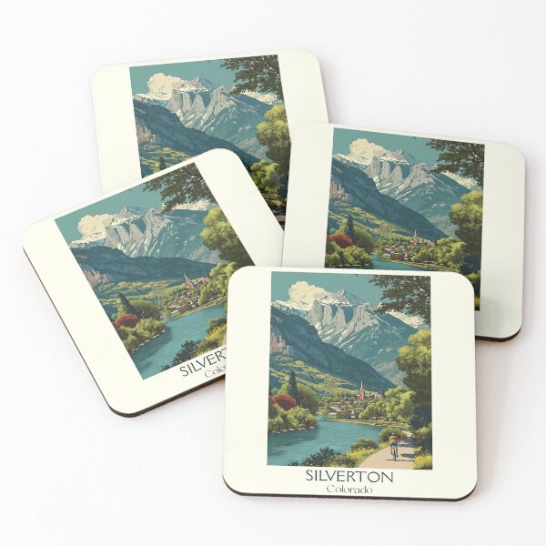Item preview, Silverton Colorado Vintage Poster | San Juan Mountains designed and sold by TuncGK.