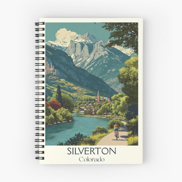 Item preview, Silverton Colorado Vintage Poster | San Juan Mountains designed and sold by TuncGK.