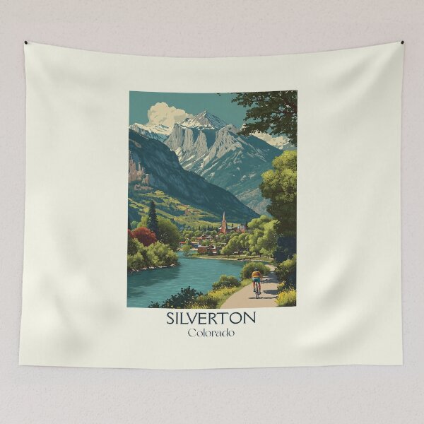 Item preview, Silverton Colorado Vintage Poster | San Juan Mountains designed and sold by TuncGK.