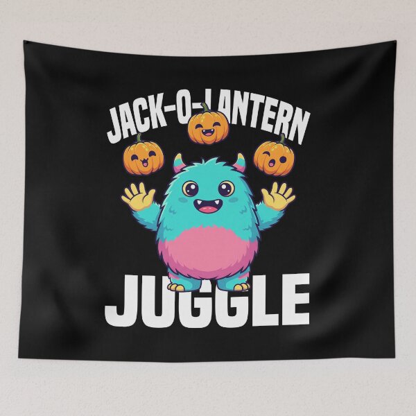 Item preview, JACK-O-LANTERN JUGGLE - MONSTER HALLOWEEN designed and sold by KEF Custom.