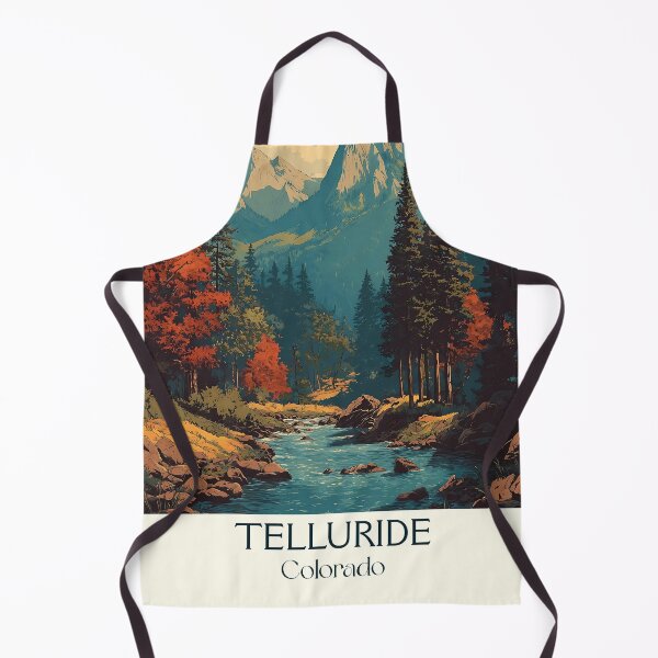 Item preview, Telluride Colorado Vintage Poster | Box Canyon Mountain Art designed and sold by TuncGK.