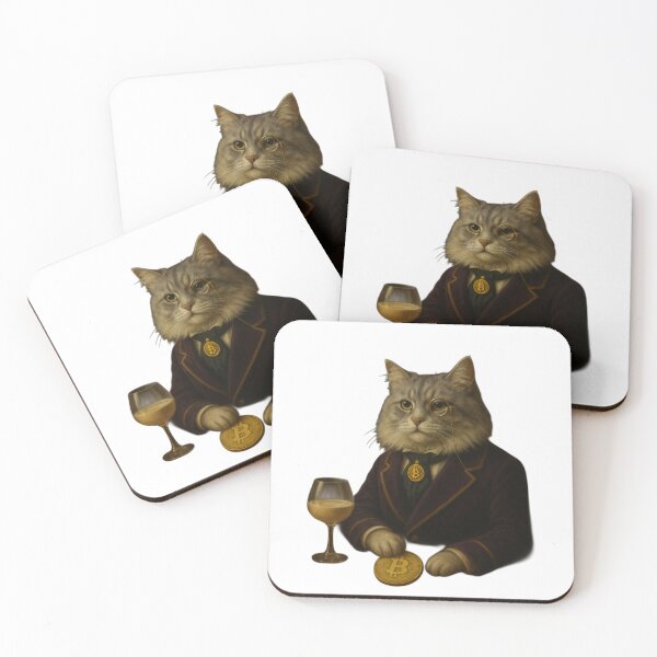 Item preview, Dapper Crypto Cat Fancy Bitcoin Aristocrat designed and sold by Pahl.