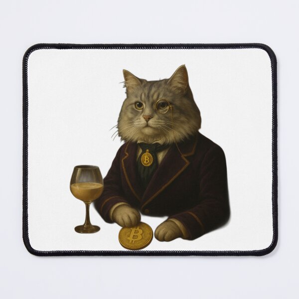 Item preview, Dapper Crypto Cat Fancy Bitcoin Aristocrat designed and sold by Pahl.