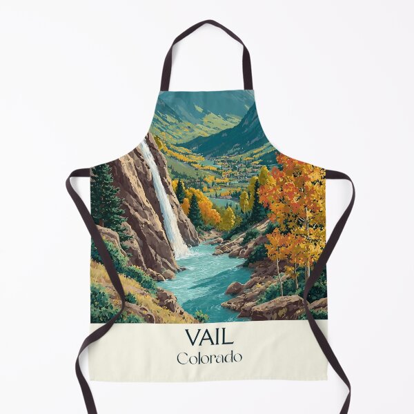 Item preview, Vail Colorado Retro Travel Poster | Mountain Resort Art designed and sold by TuncGK.