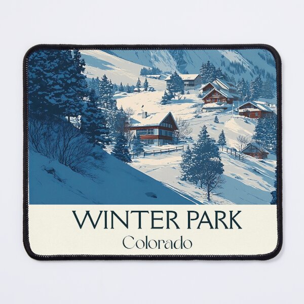 Item preview, Winter Park Colorado Vintage Poster | Ski Resort Decor designed and sold by TuncGK.