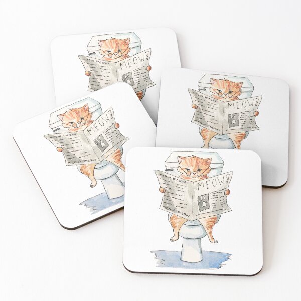 Item preview, Silly Newspaper Cat designed and sold by JadynFreyArt.