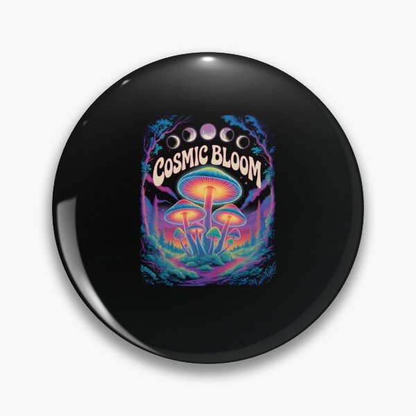 Item preview, Hippie Witchy Psychedelic Mushroom Magic with Boho Moon Phases and Mystical Trippy Vibes designed and sold by MissRasheedHam.