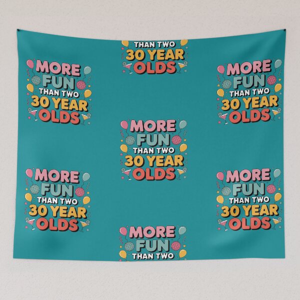 Item preview, More Fun Than Two 30 Year Olds – Funny 60th Birthday Design designed and sold by LunaSpellStudio.