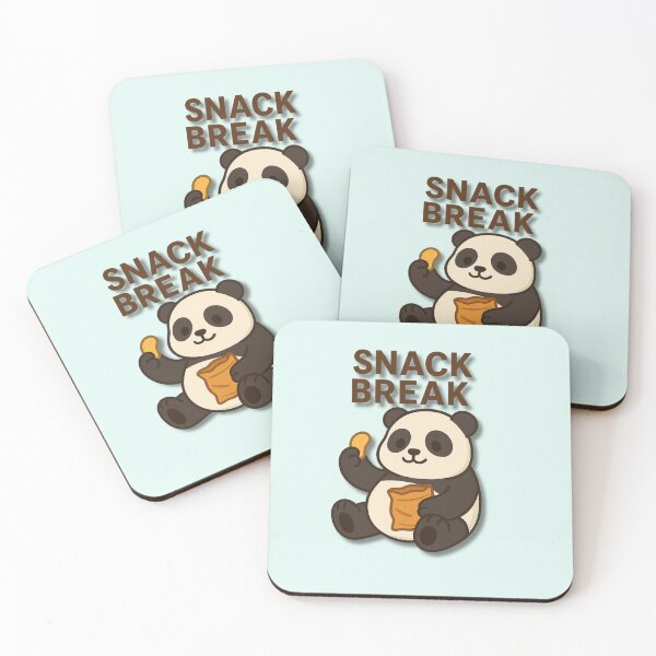 Item preview, Snack Break Panda Cartoon – Cute Lazy Animal Eating Chips designed and sold by konthai.familyart.