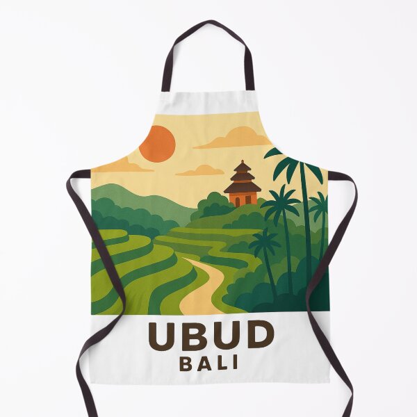 Item preview, Ubud Bali Rice Terraces and Temple designed and sold by Tropical art.