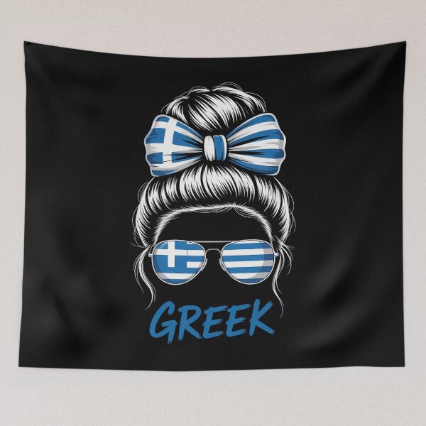 Item preview, Greek Glasses Flag Pride designed and sold by savrmiller.