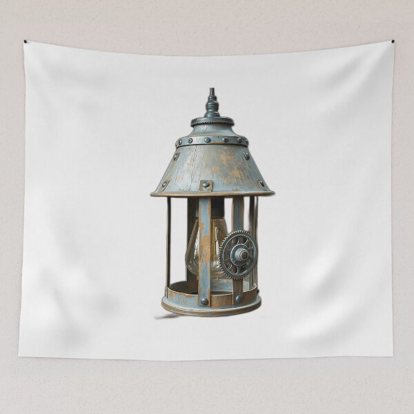 Item preview, Rustic Wrought Iron and Pine Lamp designed and sold by sharon1210.