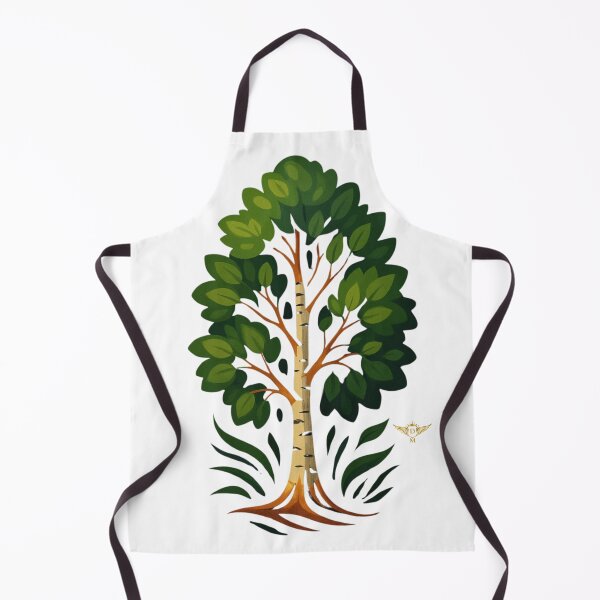 Item preview, Elegant Birch Tree with Vibrant Green Leaf Canopy designed and sold by DM.