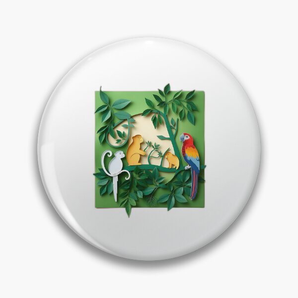 Item preview, Layered Green Paper Animals Art designed and sold by sharon1210.