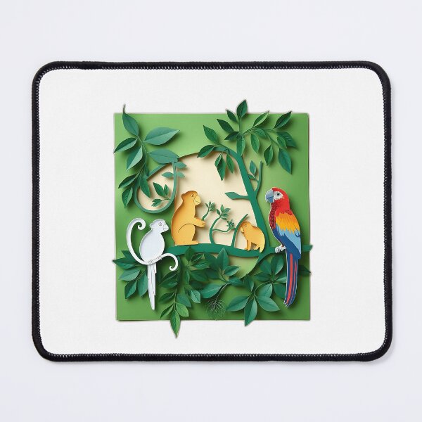 Item preview, Layered Green Paper Animals Art designed and sold by sharon1210.