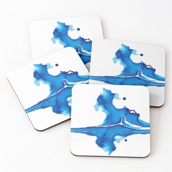 Item preview, Mirrored Ocean Waves Art designed and sold by sharon1210.