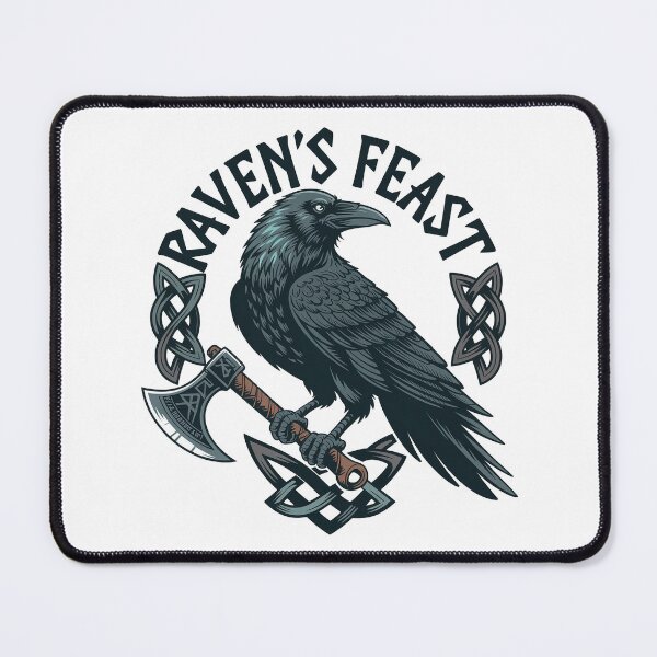 Item preview, Viking Raven with Axe – Norse Mythology T-Shirt Design designed and sold by HAFIZ-DP.
