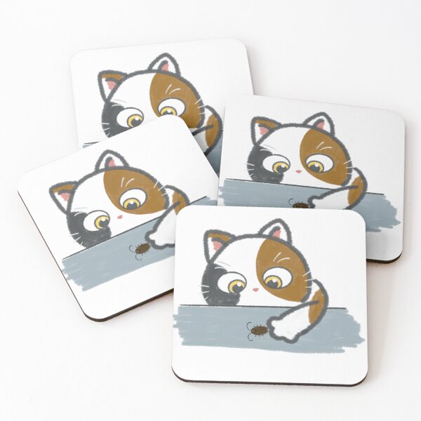 Item preview, curious cat designed and sold by IchigoArtStyle.
