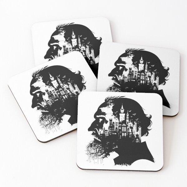 Item preview, Man Silhouette with Cityscape – Double Exposure Urban Art designed and sold by inkoutninja.