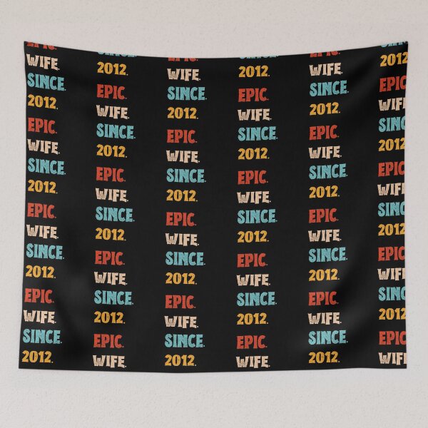 Item preview, Epic Wife Since 2012 - 13th Wedding Anniversary For Her, Women, Wife designed and sold by Mozaic Clothes.