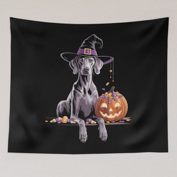 Item preview, Weimaraner Halloween Witches Lover Dog designed and sold by Sunset4Bones.