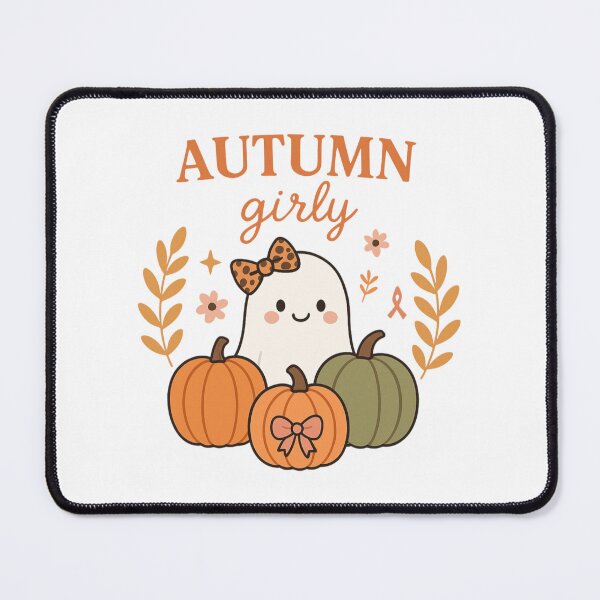 Item preview, Cute Autumn Girly Ghost with Pumpkins designed and sold by THIENVT.