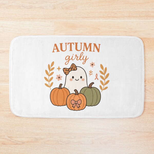 Item preview, Cute Autumn Girly Ghost with Pumpkins designed and sold by THIENVT.