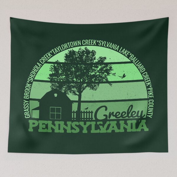 Item preview, Greeley Pennsylvania Sunset Retro Vintage Local Pride Logo designed and sold by CRHPOD20.