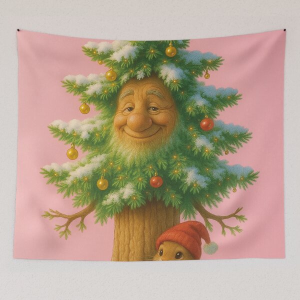 Item preview, funny Christmas tree in the snow designed and sold by Mauswohn.