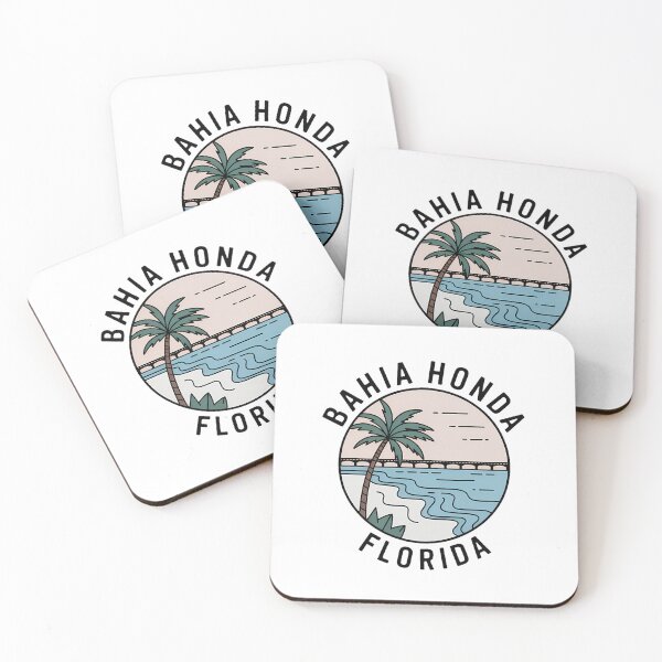 Item preview, Minimalist Bahia Honda Florida Circle Sticker designed and sold by Horizon Tales.