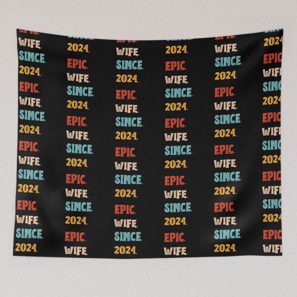 Item preview, Epic Wife Since 2024 - 1st Wedding Anniversary For Her, Women, Wife designed and sold by Mozaic Clothes.