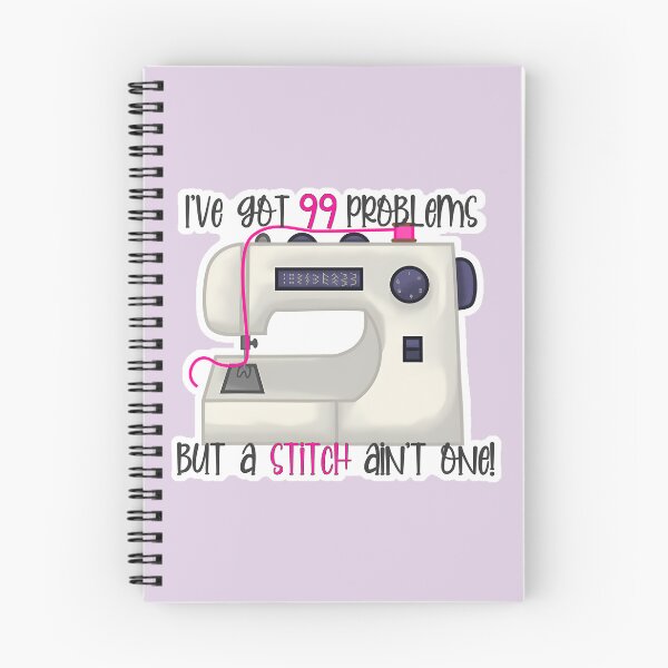 Item preview, I've Got 99 Problems But a Stitch Ain't One! Sewing Art designed and sold by flickandflop.