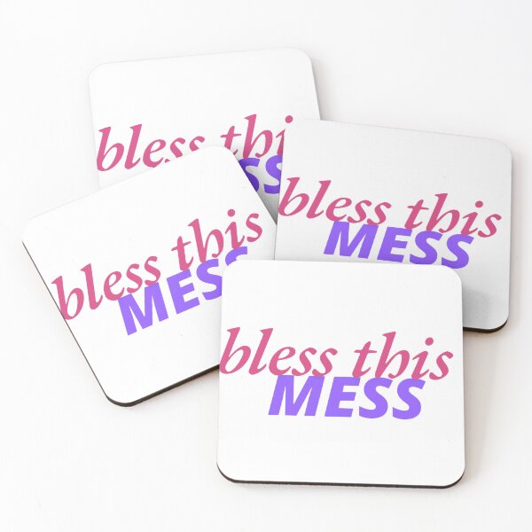 Item preview, Bless This Mess Design Aesthetic Sticker Pin Magnet etc. designed and sold by eggface.sandwich.