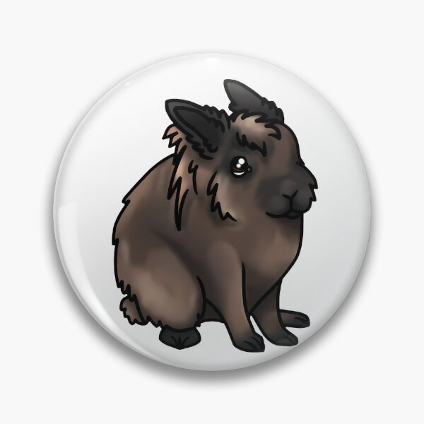 Item preview, Chocolate Brown Lionhead Bunny designed and sold by flickandflop.