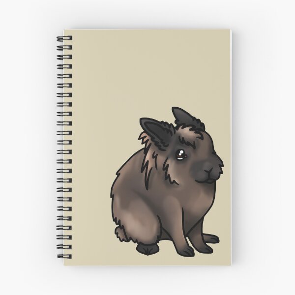 Item preview, Chocolate Brown Lionhead Bunny designed and sold by flickandflop.