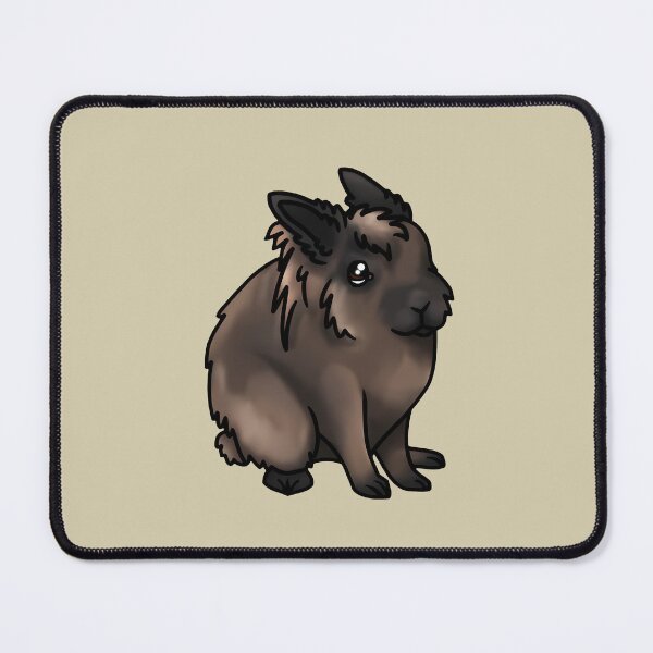 Item preview, Chocolate Brown Lionhead Bunny designed and sold by flickandflop.