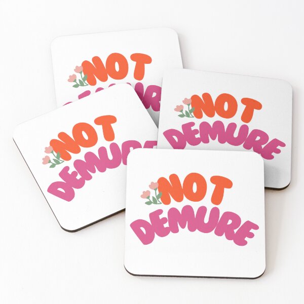 Item preview, Very Not Demure Aesthetic Bold Design Pin Sticker Magnet etc. designed and sold by eggface.sandwich.