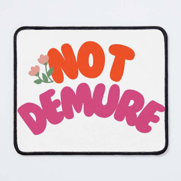 Item preview, Very Not Demure Aesthetic Bold Design Pin Sticker Magnet etc. designed and sold by eggface.sandwich.