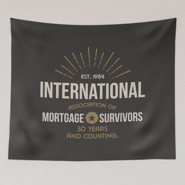 Item preview, International Association of Mortgage Survivors Retro Emblem designed and sold by Milena R..