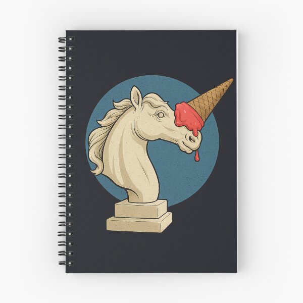 Item preview, Unicone – Unicorn parody with ice cream cone on a classic horse bust | Pop Art Humor designed and sold by Bernd Friese.