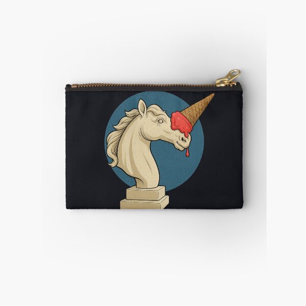 Item preview, Unicone – Unicorn parody with ice cream cone on a classic horse bust | Pop Art Humor designed and sold by Bernd Friese.