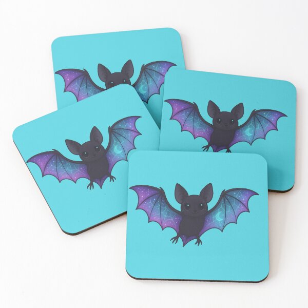 Item preview, Cute Galaxy-Winged Bat with Neon Webs designed and sold by Ironicdoll.