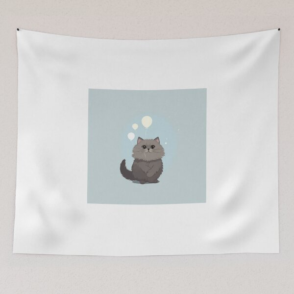 Item preview, A Cat with balloon designed and sold by Theerapong Masanong.