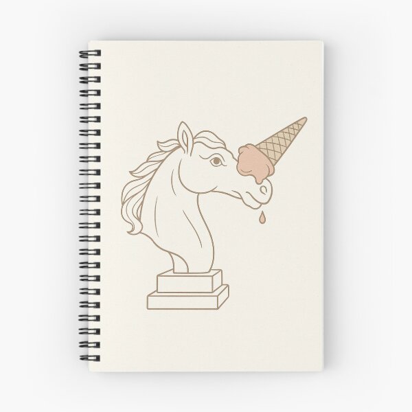 Item preview, Unicone Minimal – Unicorn parody as line art on a classic horse bust designed and sold by Bernd Friese.