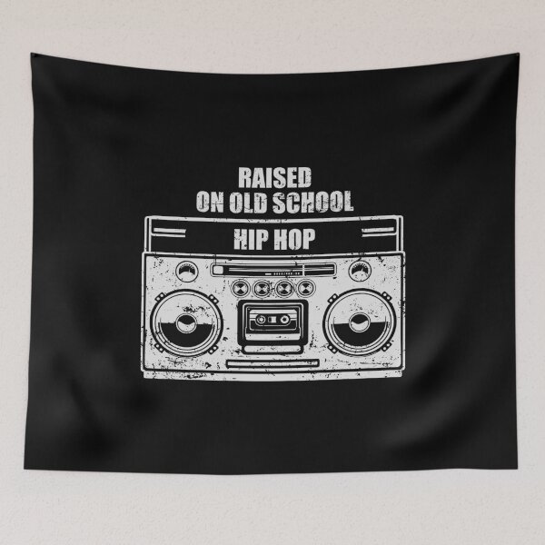 Item preview, Raised On Old School Hip Hop - Funny Radio Boombox Hip Hop Gift designed and sold by ruinzahelva.