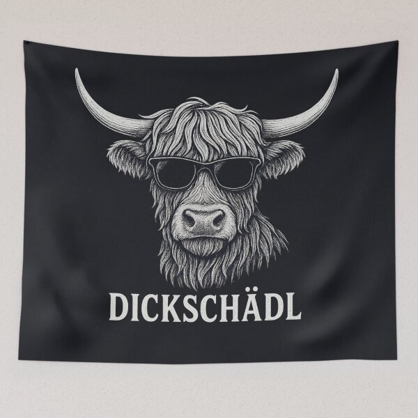 Item preview, Highland Cow “Thickhead” – Highland cattle with sunglasses designed and sold by Bernd Friese.