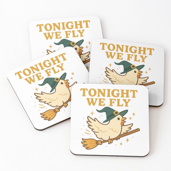 Item preview, Tonight We Fly Funny Chicken Witch Halloween designed and sold by THIENVT.