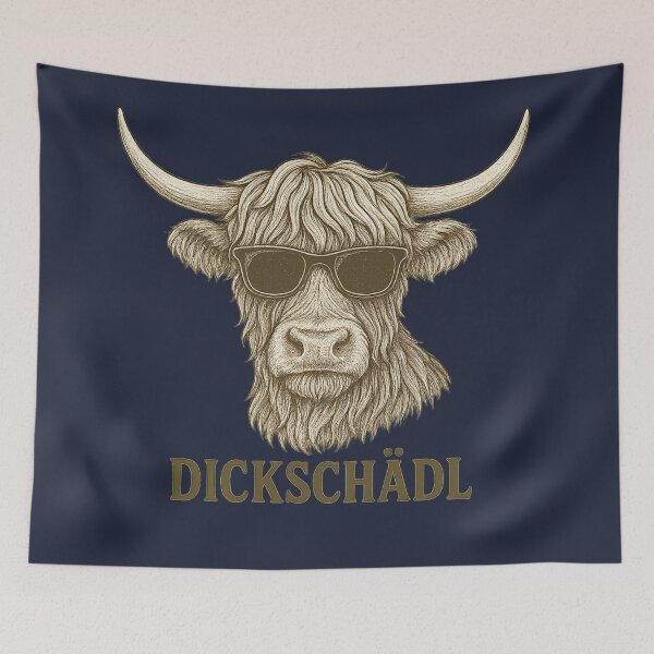 Item preview, Highland Cow “Thickhead” – Highland cattle with sunglasses designed and sold by Bernd Friese.